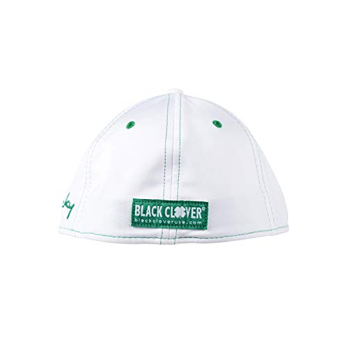 Black Clover Premium Clover 16 Flex Cap, White/Green, S/M