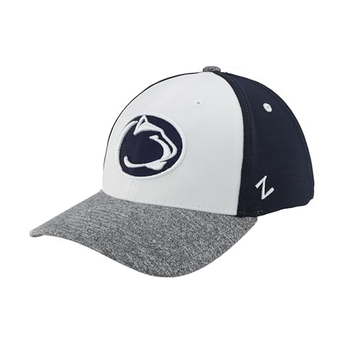 Zephyr Standard NCAA Officially Licensed Hat Fitted Ally, White, Medium