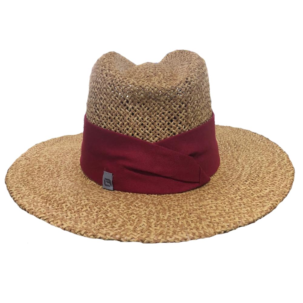 LOGOFIT Oklahoma Sooners Angler Safari Straw Hat Crimson