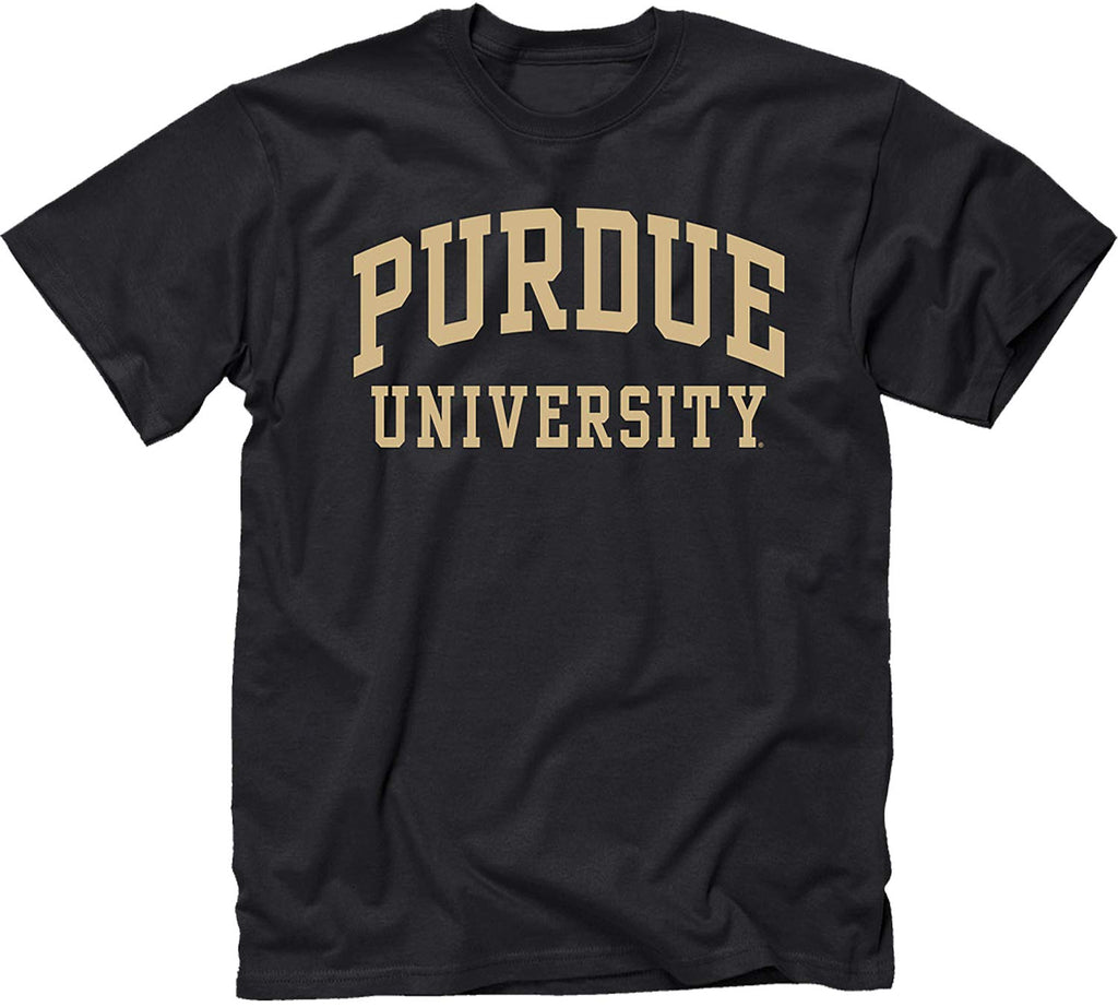 Barnesmith Purdue University Boilermakers Short Sleeve Adult Unisex T-Shirt, Classic, Black, Medium