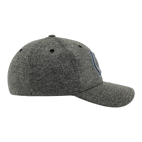 BYU Cougars NCAA Officially Licensed Fitted Hat - Somber Fog Heather Gray - View #10