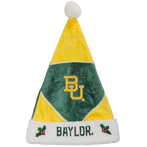 FOCO University of Baylor – Collector's Edition Bears Santa Hat – Represent the Green, White and Black - Show Your Big 12 Spirit with Officially Licensed NCAA Holiday Fan Apparel and Gift