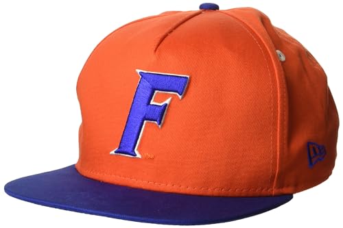 New Era NCAA 9Fifty Turnover Snapback 2 Tone Cap Florida Gators (Orange/Blue, OSFM)