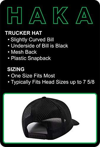 Haka ATL City Trucker Hat, Atlanta Hat for Men & Women, Adjustable Baseball Hat, Mesh Snapback, Sturdy Outdoor Black Golf Hat (Black)