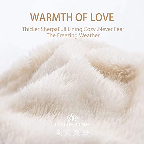 PAGE ONE Womens Winter Thick Cable Knit Beanie Faux Fur Pom  display picture 3