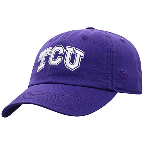 Top of the World Tcu Horned Frogs Men's Adjustable Relaxed Fit Team Icon hat, Adjustable