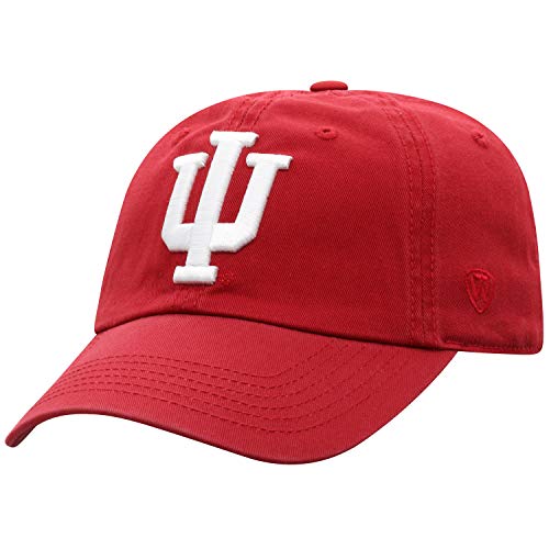 Top of the World Indiana Hoosiers Men's Relaxed Fit Adjustable Hat Team Color Primary Icon, Adjustable