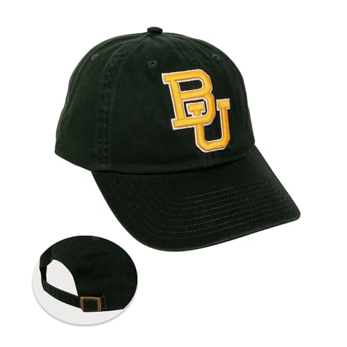 Desert Cactus Baylor University Baseball Hat Bears Brimmed Embroirderd Hats Cap Adjustable Cloth Strap Adult (Style A) Green