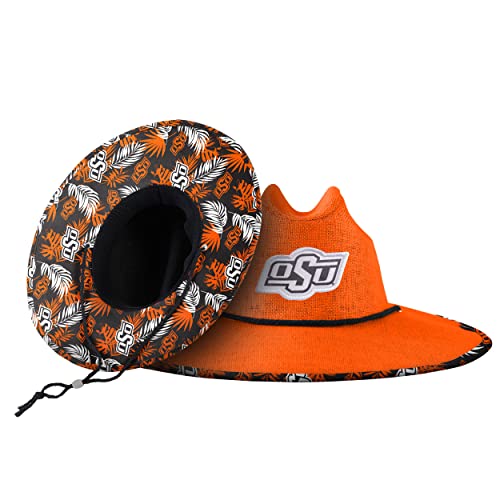FOCO Oklahoma State Cowboys NCAA Team Color Straw Hat
