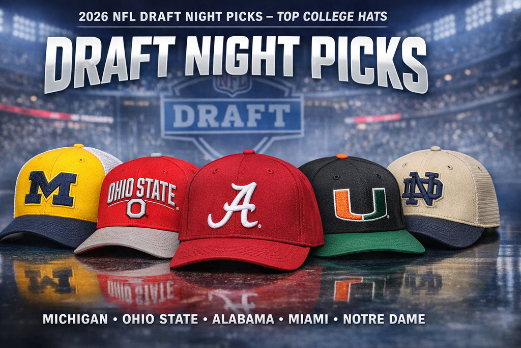 Best College Football Hats for the 2026 NFL Draft – Michigan Wolverines, Ohio State Buckeyes, Alabama Crimson Tide & More