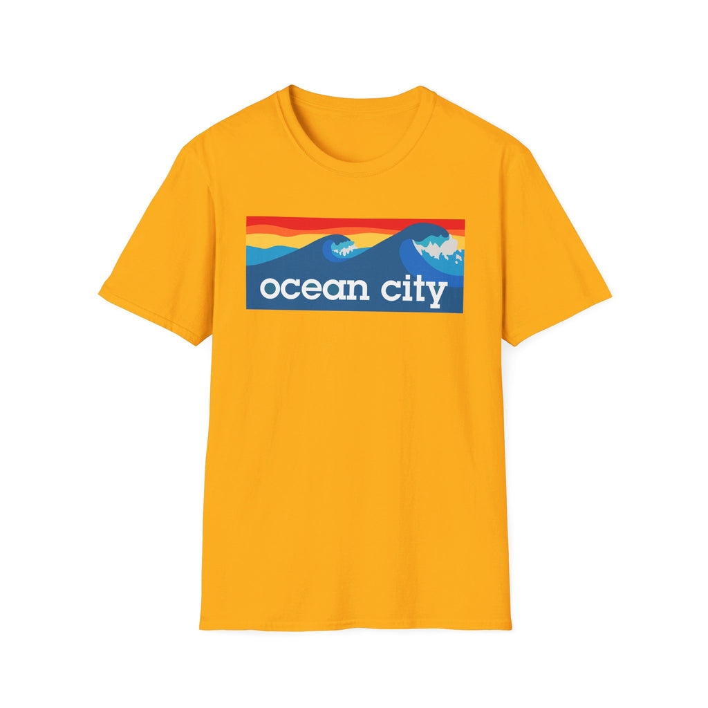 Ocean City Wave Unisex Softstyle T-Shirt