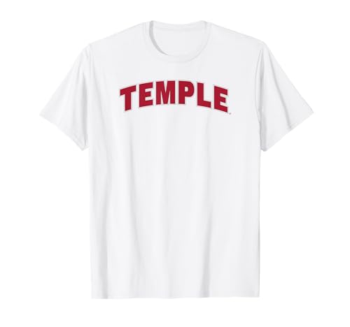 Temple Owls Arch Over White Officially Licensed T-Shirt