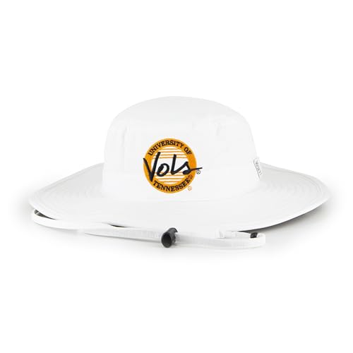 The Game NCAA Licensed Tennessee Volunteers Boonie Hat, University of Tennessee Game Day Bucket Hat White