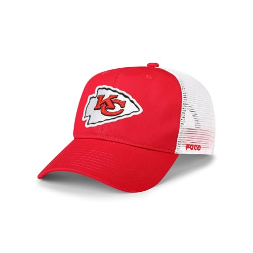 FOCO Kansas City Chiefs NFL Primary Logo Trucker RF Cap - Red