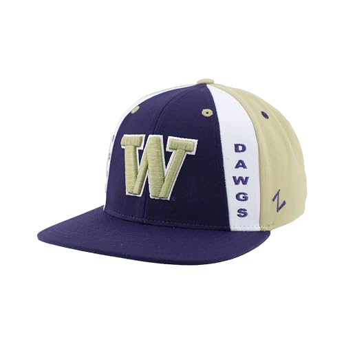 Washington Huskies NCAA Officially Licensed Adjustable Snapback Hat Main Event Team Color