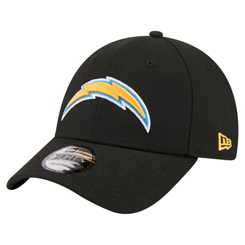 New Era Men's Black Los Angeles Chargers Core Team 9FORTY Adjustable Hat