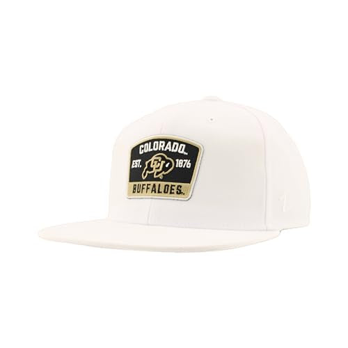 ZHATS Standard NCAA Officially Licensed Hat Flat Snapback Z11 Switchback White