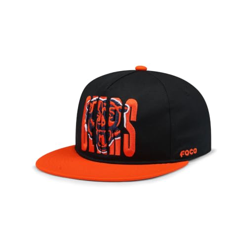 FOCO Chicago Bears NFL Cut Logo Primetime RF Cap Black