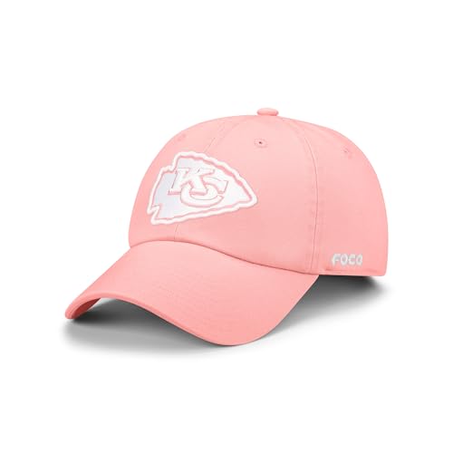 FOCO Kansas City Chiefs NFL Pink Casual Cap