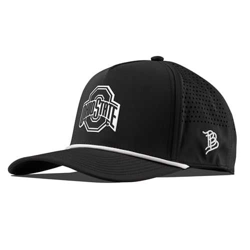 Branded Bills Officially Licensed x Ohio State Buckeyes Black 5-Panel Ohio State Vintage Team Logo PVC