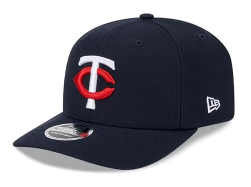 New Era MLB 9SEVENTY Baseball Team Replica Color Stretch Adjustable Snapback Hat (US, Alpha, One Size, Navy, Minnesota Twins)