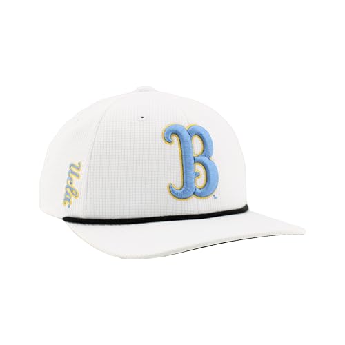 ZHATS Standard NCAA Officially Licensed Rope Hat Snapback Backspin, White, One Size