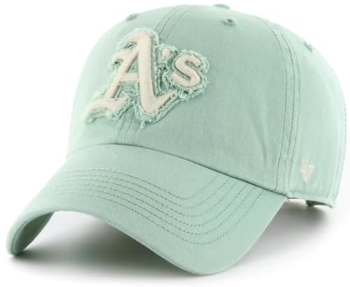 47 MLB Perfect Game Clean Up Adjustable Hat Cap, Adult One Size - Oakland Athletics Green