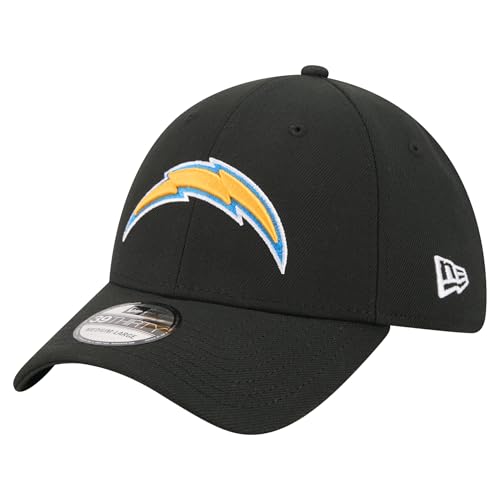 New Era Men's Black Los Angeles Chargers Core Team 39THIRTY Flex Hat
