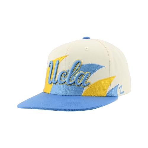 ZHATS Standard NCAA Officially Licensed Hat Flat Snapback Z11 Retro Sharktooth, Team Color, One Size