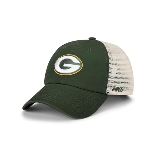 FOCO Green Bay Packers NFL Primary Logo Casual Trucker Cap - Forrest