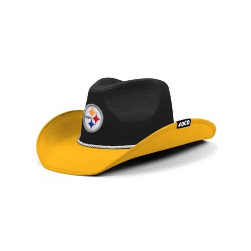 FOCO Pittsburgh Steelers NFL Two Tone Cowboy Hat Team Color
