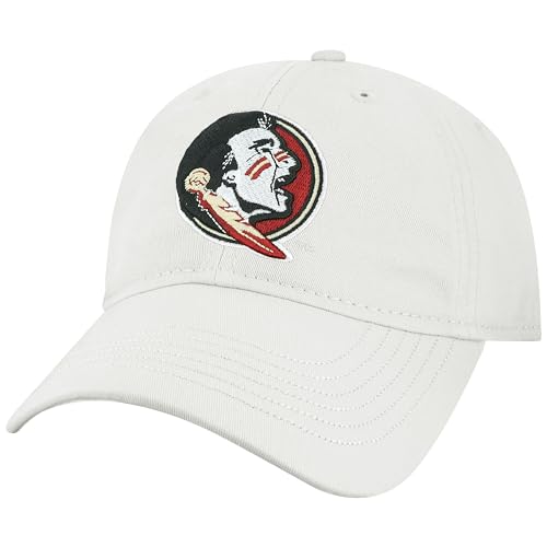 Barnesmith Florida State University FSU Seminoles Adjustable Hat, Spirit, White, One Size Fits All