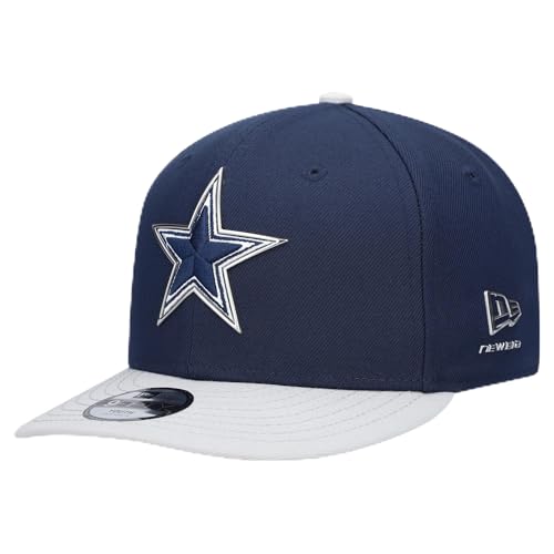 New Era Youth Navy/Silver Dallas Cowboys 2026 NFL Draft Pre-Curved 9FIFTY Snapback Hat