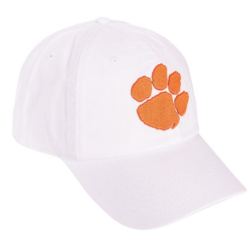Desert Cactus Clemson University Tigers Embroidered Baseball Hat (C1) White
