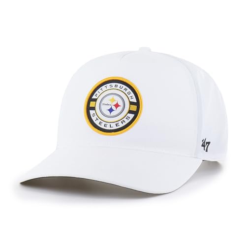47 Men's White Pittsburgh Steelers Strand Adjustable Hitch Hat
