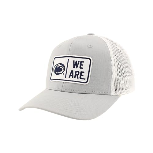 Penn State Nittany Lions NCAA Officially Licensed Snapback Hat Big Rig Patch Gray White Defer