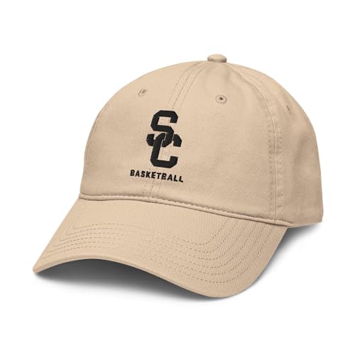 Elite Authentics USC Trojans Adjustable Baseball Cap - Stone - Adult Unisex - Cotton - Embroidery - Sports - NCAA - USC Trojans - Baseball - Cap - Hat