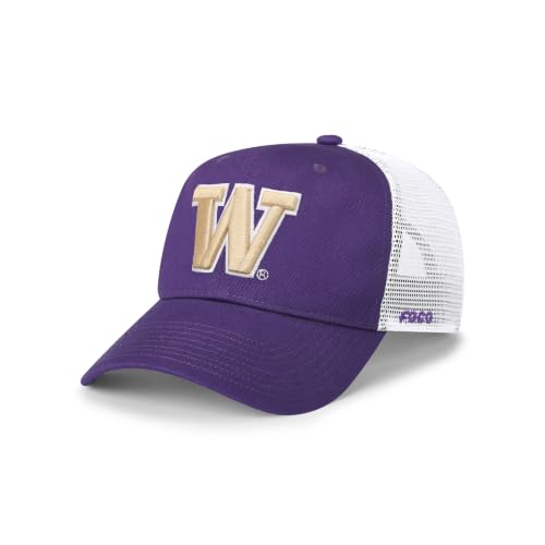 FOCO Washington Huskies NCAA Primary Logo Marquee RF Cap - Purple