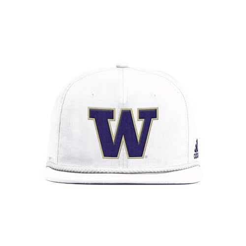 adidas Mens Washington Huskies Rope Cap Casual - Blue, White - Size OSFM