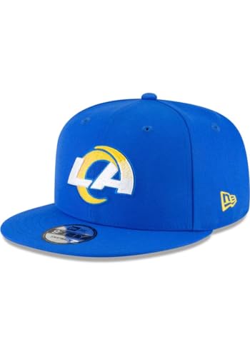New Era NFL 9FIFTY Team Color Adjustable Snapback Hat Cap - One Size (US, Alpha, One Size, Los Angeles Rams - Blue, Los Angeles Rams)