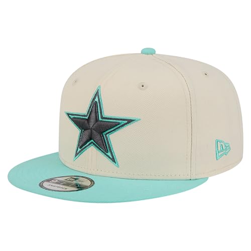 New Era Men's Cream/Light Blue Dallas Cowboys Two-Tone Color Pack 9FIFTY Snapback Hat
