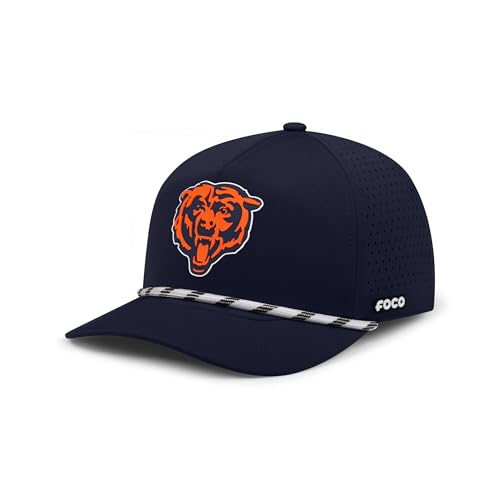 FOCO Chicago Bears NFL Polyester Rope Marquee RF Cap - Navy