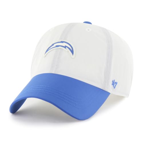 47 Men's Cream Los Angeles Chargers Modernia Clean Up Adjustable Hat