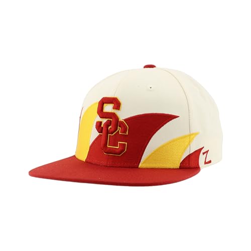 USC Trojans NCAA Officially Licensed Hat Flat Snapback Z11 Retro Sharktooth