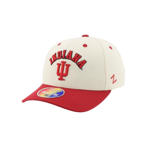 Indiana Hoosiers NCAA Officially Licensed Youth Hat Adjustable Competitor Arch Over Ivory