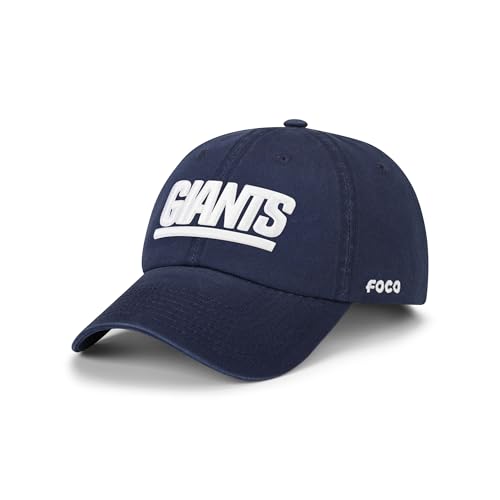 FOCO New York Giants NFL Retro Logo Casual Cap - Navy