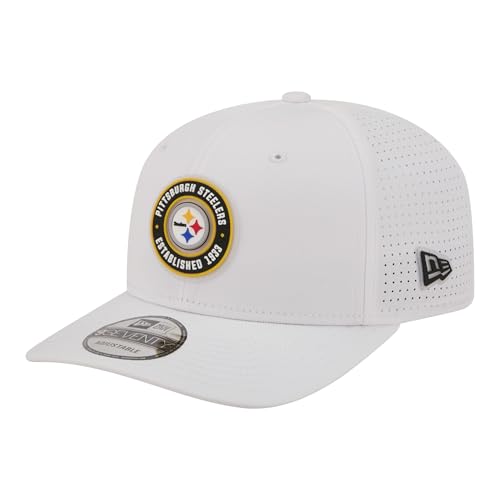 New Era Men's White Pittsburgh Steelers COOLERA 9SEVENTY Adjustable Hat
