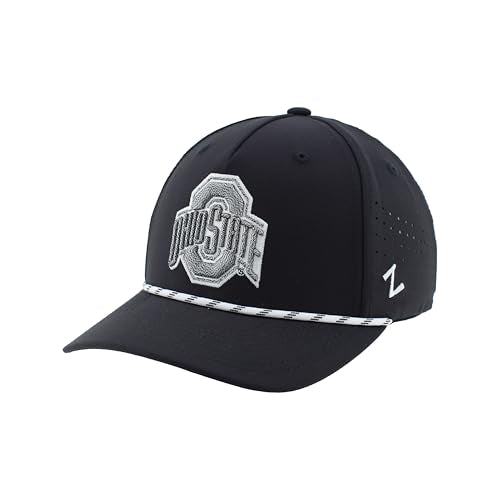 Ohio State Buckeyes NCAA Officially Licensed Rope Hat Snapback Performance Black