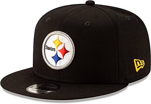 New Era NFL 9FIFTY Adjustable Snapback mens Hat Cap One Size Fits All (Pittsburgh Steelers)