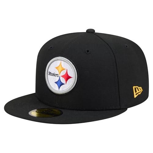 New Era Men's Black Pittsburgh Steelers 59FIFTY Fitted Hat